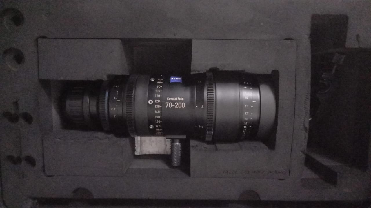 ZEISS Compact Zoom 70-200mm cine lens in case